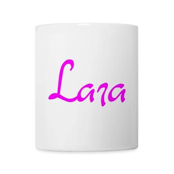 Lara Neon Schrift - Tasse - Weiß - Vorne