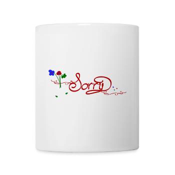 Sorry - Tasse - Weiß - Vorne