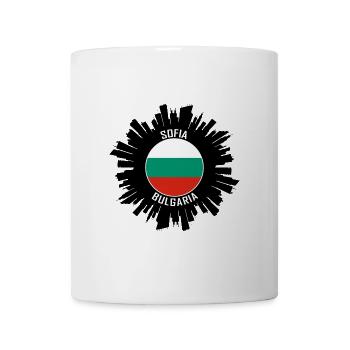 Sofia Skyline Bulgarien Flagge Reise Souvenir - Tasse - Weiß - Vorne