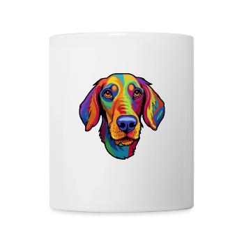 Andalusischer Jagdhund Rasse Cartoon Kawaii Illustra - Tasse - Weiß - Vorne