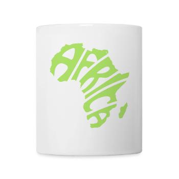Afrika Kontinent - Tasse - Weiß - Vorne