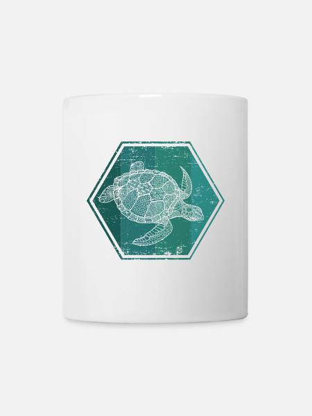 Schildkröte - Tasse - Weiß