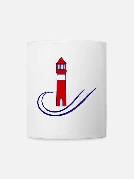 - PHARE. - MEER. OCEAN. NATUR. - Urlaub. REISE - Tasse - Weiß