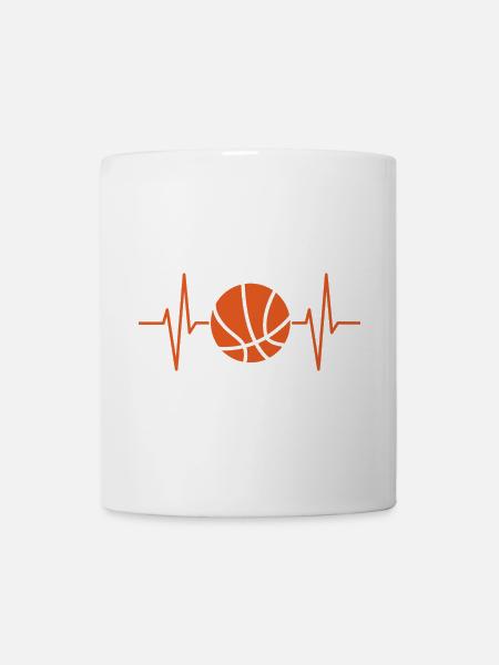 Heartbeat Basketball - Tasse - Weiß