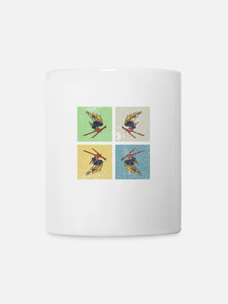 Skifahren Retro - Tasse - Weiß