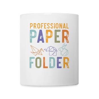 Professioneller Papierfalter Origami Japanische Ku - Tasse - Weiß - Vorne