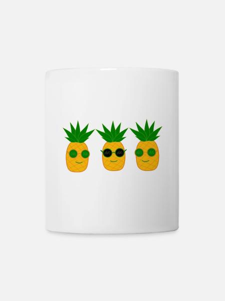Cooles Ananasgläser Weihnachtsgeschenk - Tasse - Weiß