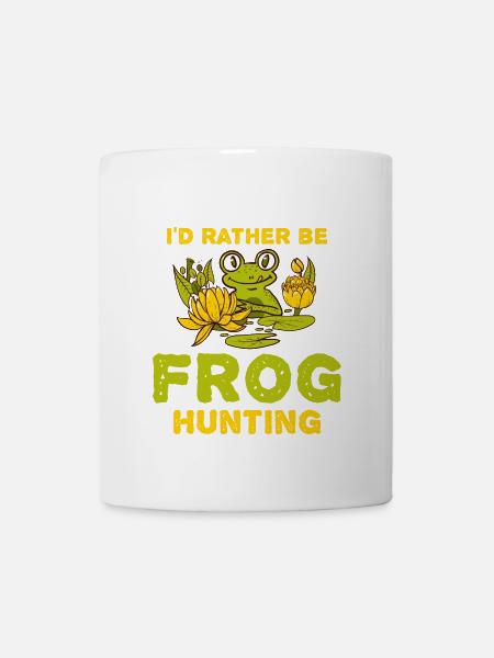 Frog Hunting Frosch - Tasse - Weiß