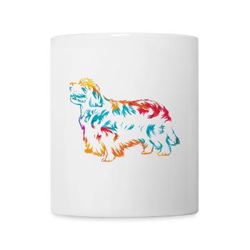 Stolzer Clumber Spaniel Jagdhund - Tasse - Weiß - Vorne