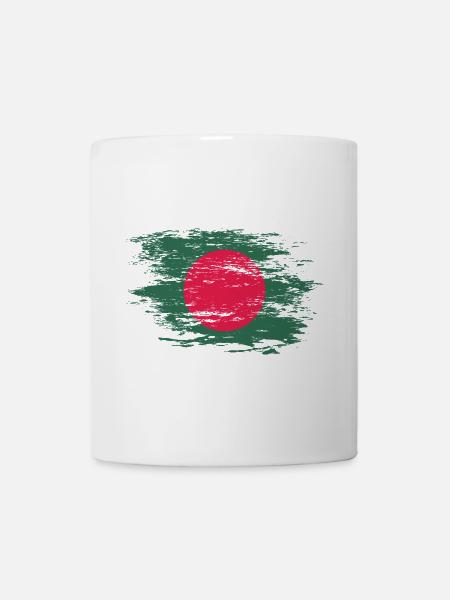 Bangladesch Flagge used - Tasse - Weiß