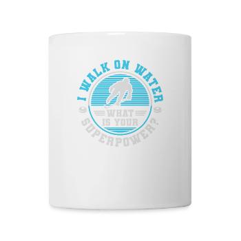 i walk on water what is your superpower blue - Tasse - Weiß - Vorne