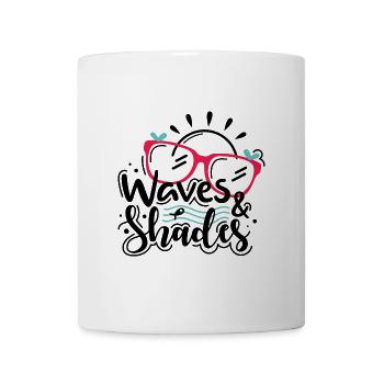 Waves And Shades - Tasse - Weiß - Vorne