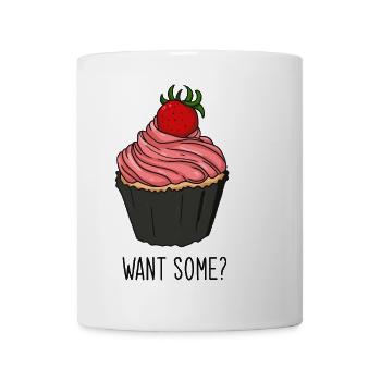 Muffin - Tasse - Weiß - Vorne
