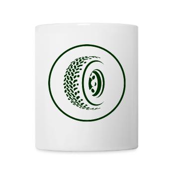 Allrad Schild 1-farbig - Tasse - Weiß - Vorne