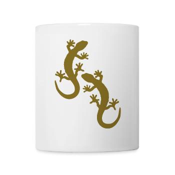 geckos zwei - Tasse - Weiß - Vorne