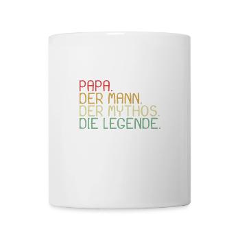 Papa der Mann Der Mythos Die Legende - Tasse - Weiß - Vorne