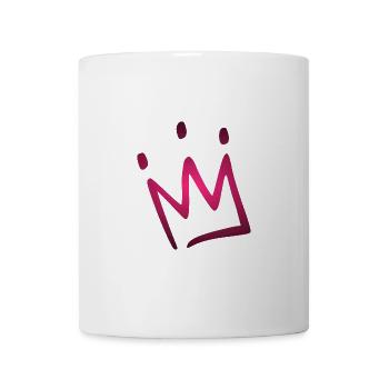 Krone Rosa - Tasse - Weiß - Vorne