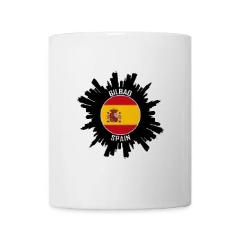 Bilbao Skyline Spanien Flagge Reise Souvenir - Tasse - Weiß - Vorne
