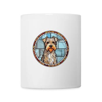Sporting Lucas Terrier Hunderasse Buntglas Col - Tasse - Weiß - Vorne