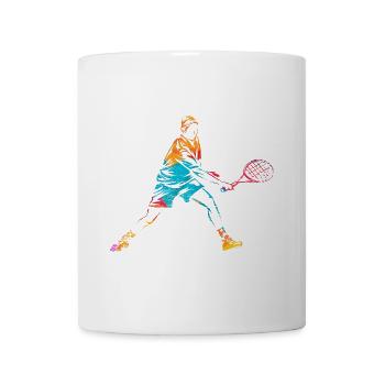 Flinker Tennisspieler Matchball - Tasse - Weiß - Vorne