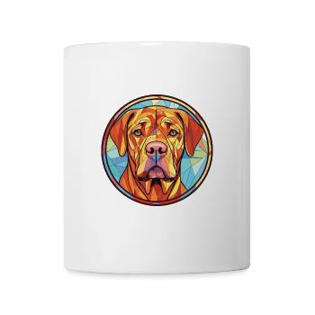 Friesische Vorzeigehundrasse Aquarell-Illustration - Tasse - Weiß - Vorne