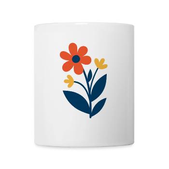Florale Formen – frisch & farbenfroh - Tasse - Weiß - Vorne