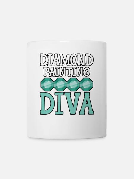 Diamantmalerei Handwerkszeug Diamantmaler - Tasse - Weiß