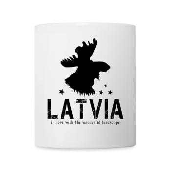 Latvia Lettland lettisch Riga - Tasse - Weiß - Vorne