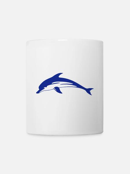 Delphin Delfin Dolphin - Tasse - Weiß