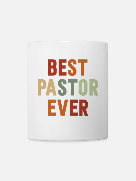 Bester Pastor Ever Vintage - Tasse - Weiß