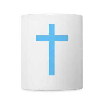 simple cross - Tasse - Weiß - Vorne