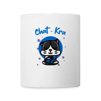 Humor Katze Yoga Zen Meditation Chakra - Tasse - Weiß - Vorne