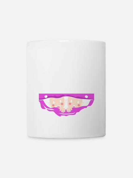 Zwillinge Gucken Schwanger Schwangerschaft Twins - Tasse - Weiß