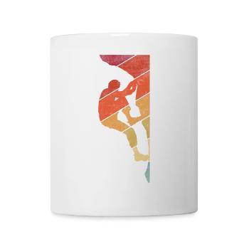 Bergsteiger Bouldern Boulder Klettern - Tasse - Weiß - Vorne
