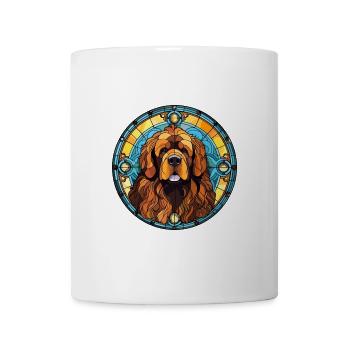 Tibetischer Mastiff Hunderasse Buntes Glas Buntes W - Tasse - Weiß - Vorne