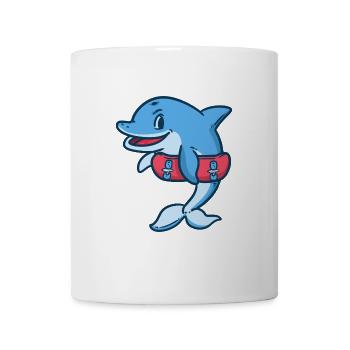 Verspielter Delfin Ozeanbewohner - Tasse - Weiß - Vorne