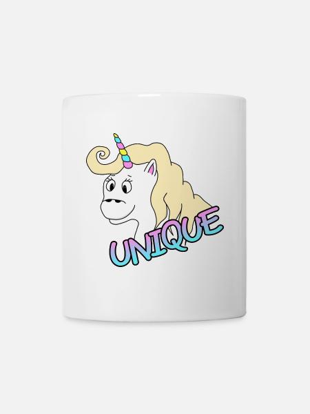 Einzigartiges Einhorn - Tasse - Weiß