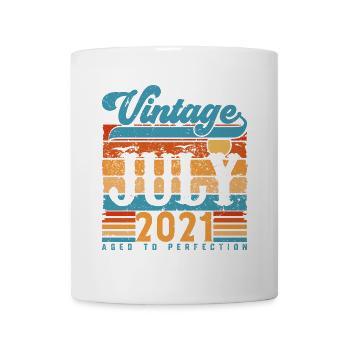 Juli 2021, Juli 2021 Geburtstagsgeschenk. - Tasse - Weiß - Vorne