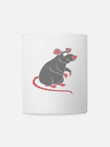 Ratte - Tasse - Weiß