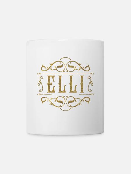 Elli gold - Tasse - Weiß