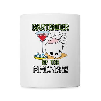 Barkeeper des Makabren Barkeeper Halloween - Tasse - Weiß - Vorne