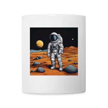 Kleiner Astronaut – Rote Wüste - Tasse - Weiß - Vorne