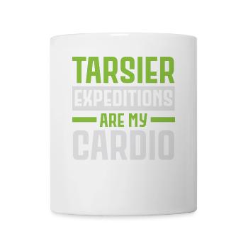 Tarsier Expeditionen sind mein Herzblatt Tier Tars - Tasse - Weiß - Vorne