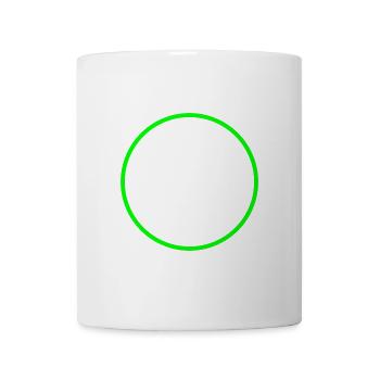 Kreis Ring Form Symbol grün - Tasse - Weiß - Vorne