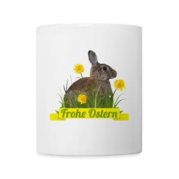Frohe Ostern Osterhase - Tasse - Weiß - Vorne
