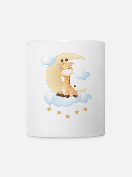 Süßes Giraffen Baby - Tasse - Weiß
