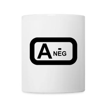 Blutgruppe a neg / symbol / heer / marine / luftwa - Tasse - Weiß - Vorne