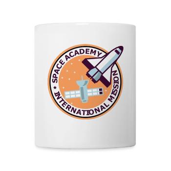 Space Academy International Vintage Farbe - Tasse - Weiß - Vorne