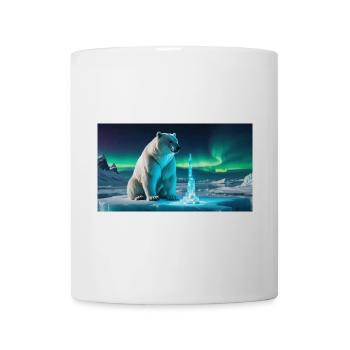 Eisbär und Eiskristall - Tasse - Weiß - Vorne