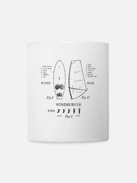 Legende Windsurf Windsurf Finnen - Tasse - Weiß